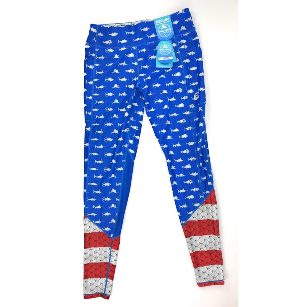 Pelagic Womens Fiji Oceanflex Americamo Leggings - Picture 3 of 8
